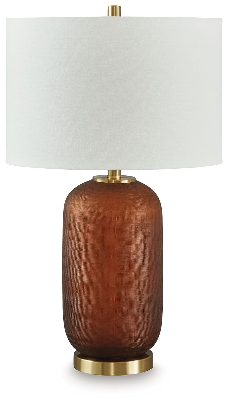 Farberman - Amber - Glass Table Lamp - JaxCo Furniture