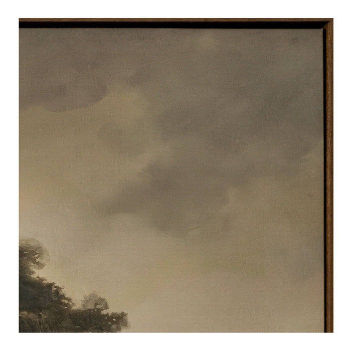 Reverie - Framed Painting - Light Brown