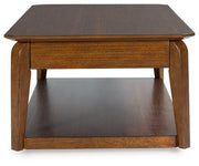 Trenmour - Medium Brown - Rectangular Cocktail Table - JaxCo Furniture