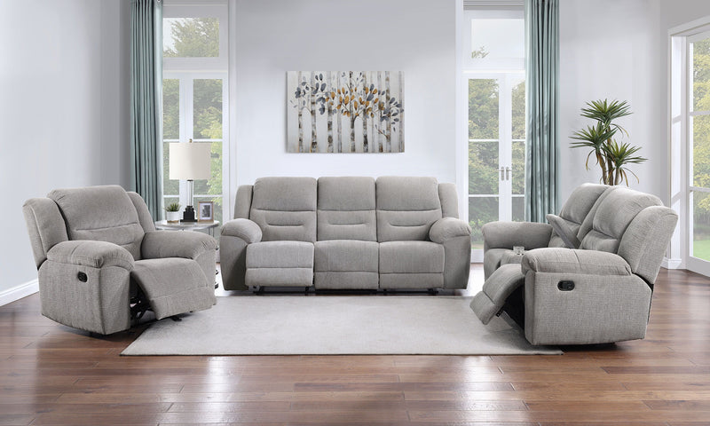 Gilson - Chenille Upholstered Sofa Set - JaxCo Furniture