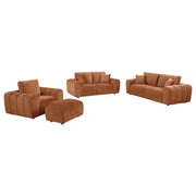 Burnett - Chenille Upholstered Sofa Set - JaxCo Furniture