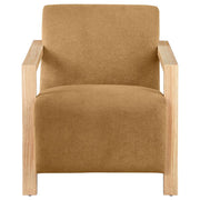 Diego - Upholstered Accent Arm Chair With Wood Arms - JaxCo Furniture