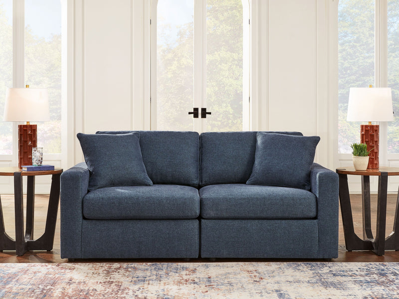 Modmax - Ink - 2-Piece Sectional Loveseat - Fabric - JaxCo Furniture