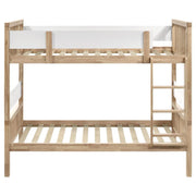 Dakota - Wood Twin Over Twin Bunk Bed - Natural - JaxCo Furniture