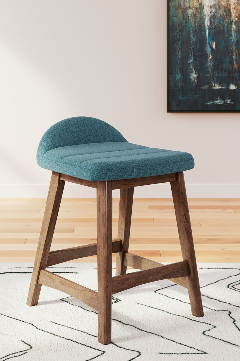 Lyncott - Upholstered Barstool (Set of 2) - JaxCo Furniture