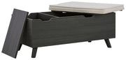 Yarlow - Dark Gray - Storage Bench - JaxCo Furniture