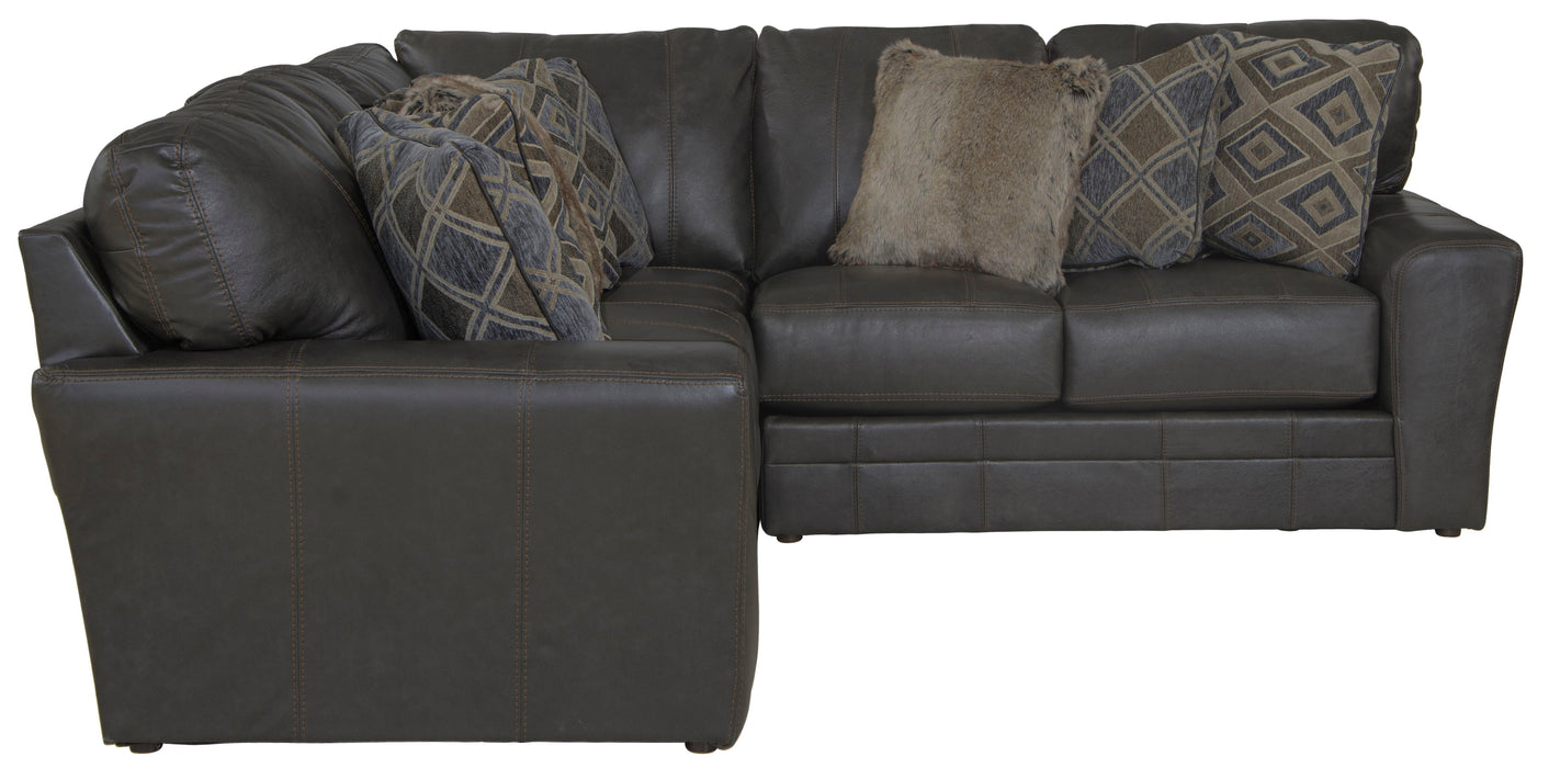 Denali - Italian Leather Match Sectional - JaxCo Furniture