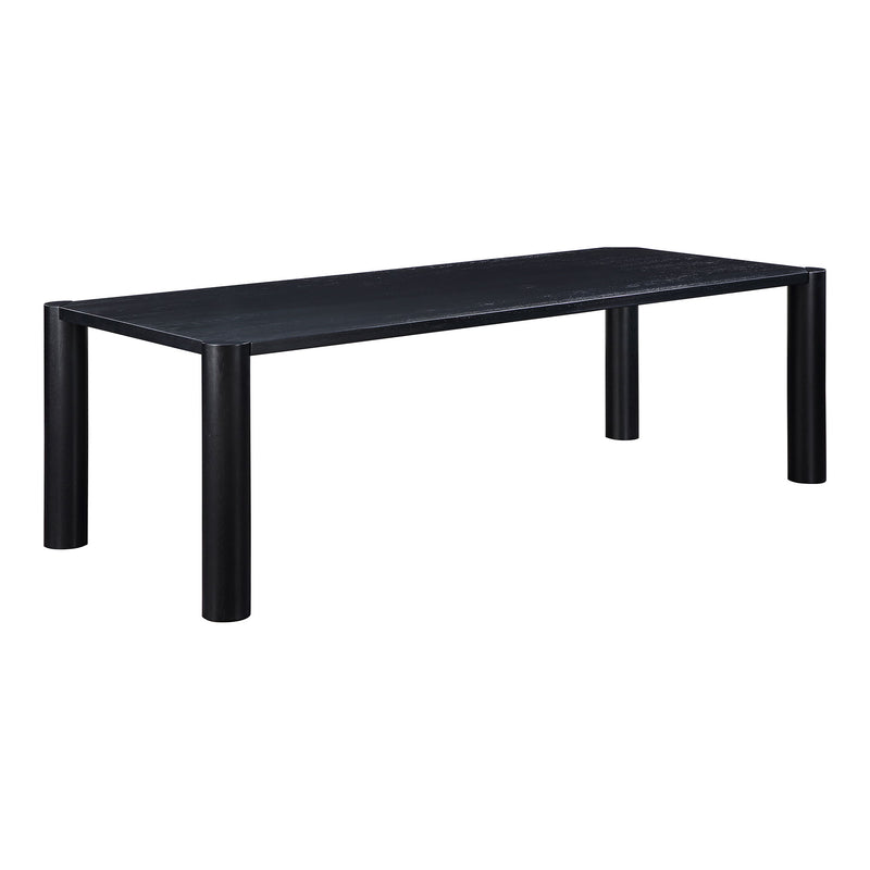 Post - Large Dining Table - Black Oak - JaxCo Furniture
