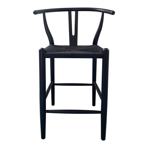 Ventana - Counter Stool - Black - Wood - JaxCo Furniture