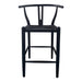 Ventana - Counter Stool - Black - Wood - JaxCo Furniture