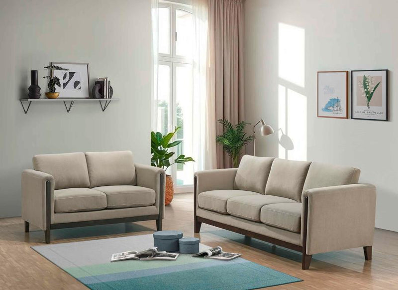 Islington - Upholstered Panel Arm Sofa Set - JaxCo Furniture