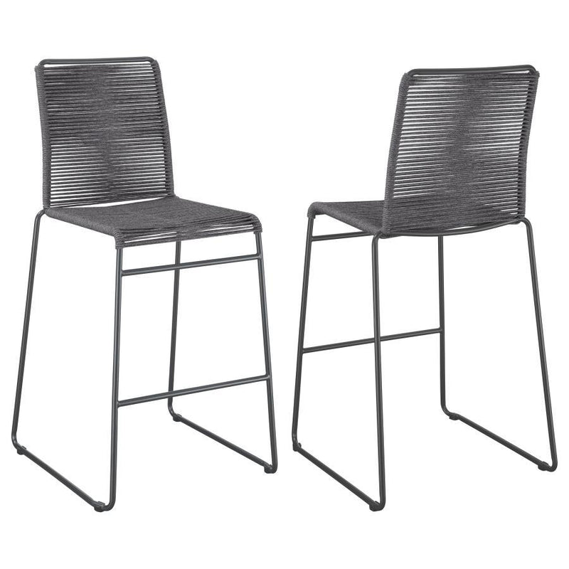 Jerome - Woven Rope Metal Chair (Set of 2) - JaxCo Furniture