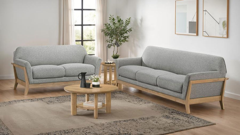 Vaughn - Fabric Upholstered Flared Arm Sofa Set - JaxCo Furniture