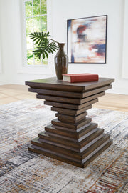 Hannodream - Warm Brown - Square End Table - JaxCo Furniture