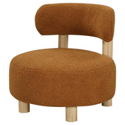 Zonie - Boucle Upholstered Barrel Back Accent Chair - JaxCo Furniture
