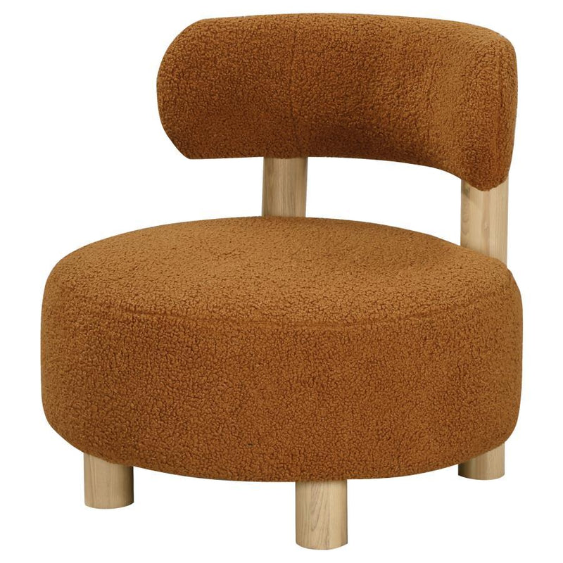 Zonie - Boucle Upholstered Barrel Back Accent Chair - JaxCo Furniture