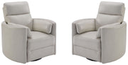 Radius - Cordless Power Swivel Glider Recliner (Set of 2) - JaxCo Furniture