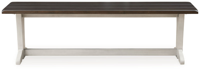 Darborn - Gray / Brown - Large Dining Room Bench - JaxCo Furniture