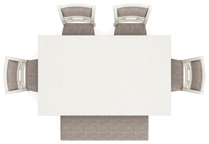 Erinberg - Antique White - Dining Room Table Set (Set of 6) - JaxCo Furniture