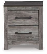 Bronyan - Dark Gray - Two Drawer Night Stand - JaxCo Furniture