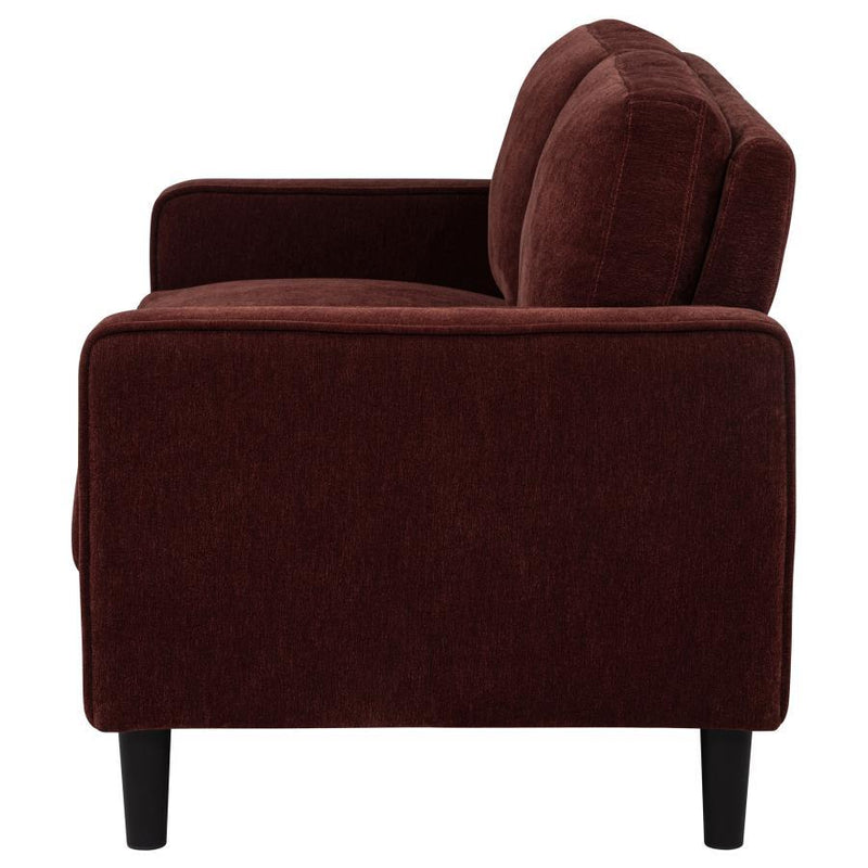 Ruth - Upholstered Track Arm Loveseat - JaxCo Furniture