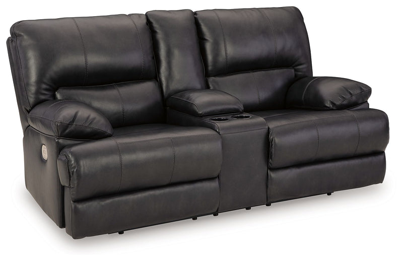 Mountainous - Eclipse - Power Reclining Loveseat With Console /Adj Headrest - JaxCo Furniture