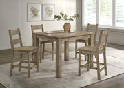 Cardova - 5 Piece Counter Height Dining Table Set - Vineyard Oak - JaxCo Furniture