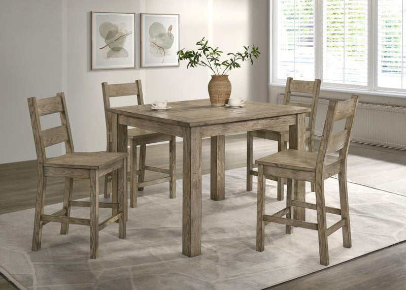 Cardova - 5 Piece Counter Height Dining Table Set - Vineyard Oak - JaxCo Furniture