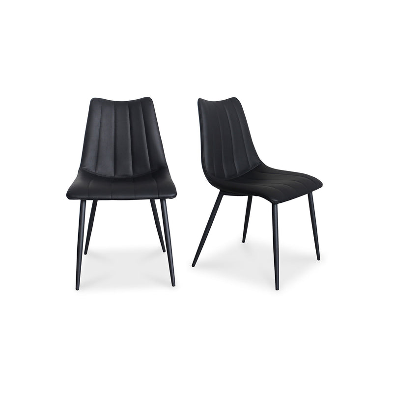 Alibi - Dining Chair (Set of 2) - Matte Black - JaxCo Furniture