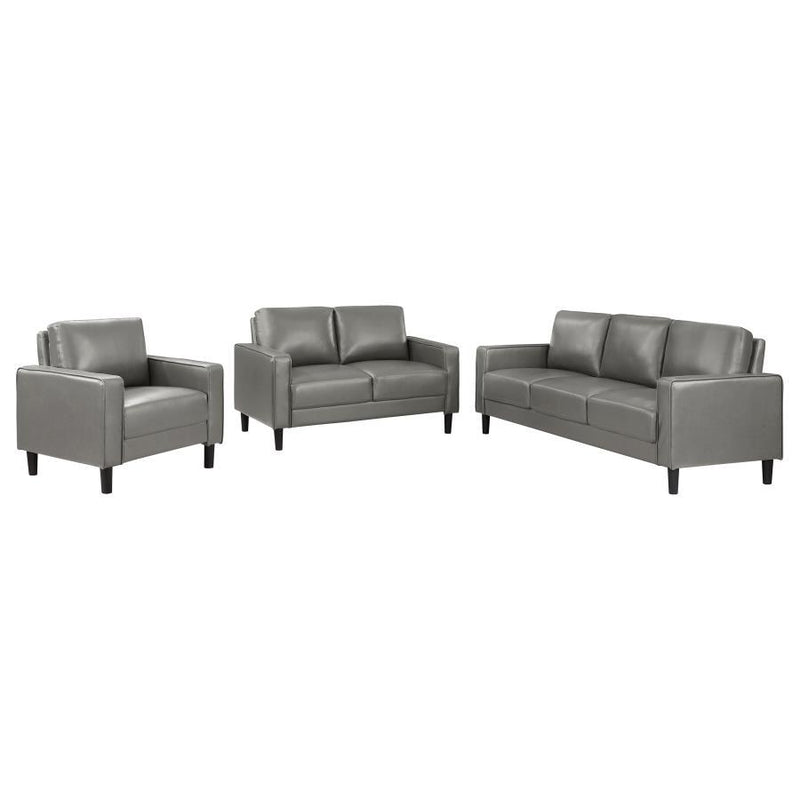 Ruth - Upholstered Track Arm Sofa Set - JaxCo Furniture