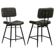 Partridge - Leather Counter Chair (Set of 2) - JaxCo Furniture