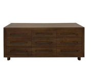 Jaxon - 9 Drawer Dresser - Cocoa Brown - JaxCo Furniture