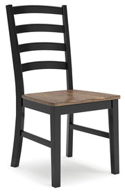 Wildenauer - Brown / Black - Dining Room Side Chair (Set of 2) - JaxCo Furniture