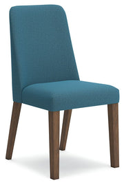 Lyncott - Blue / Brown - Dining Uph Side Chair (Set of 2) - JaxCo Furniture