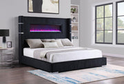 Tisdall - Upholstered Fireplace Bed - JaxCo Furniture