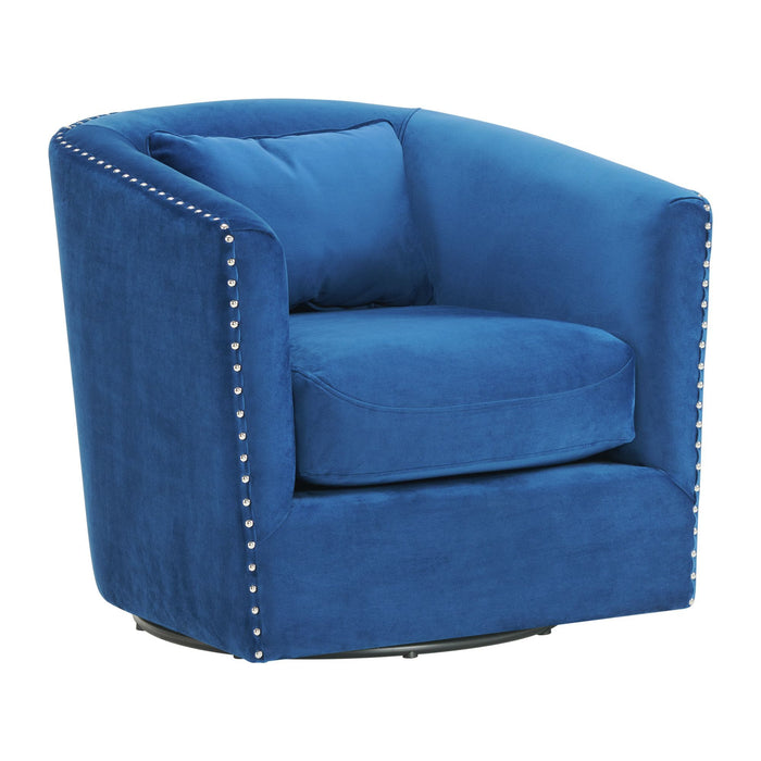 Stanton - Swivel Chair With Nails - JaxCo Furniture