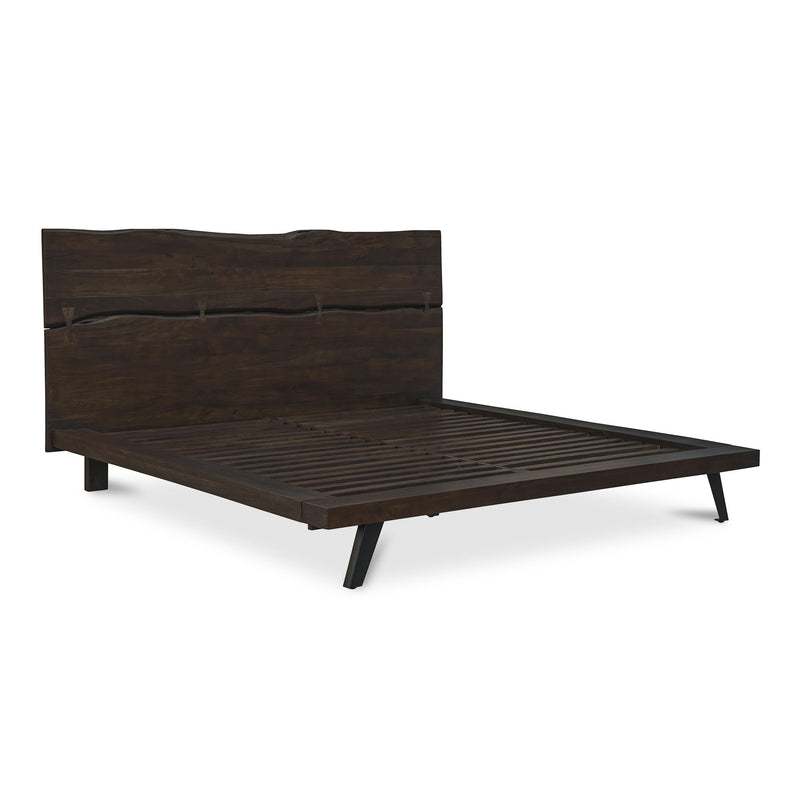 Madagascar - King Platform Bed - Dark Brown - JaxCo Furniture