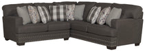 Crawford - 2 Piece Sectional With 9 Included Accent Pillows - JaxCo Furniture