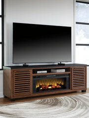 Kallari - TV Stand With Fireplace Option - JaxCo Furniture