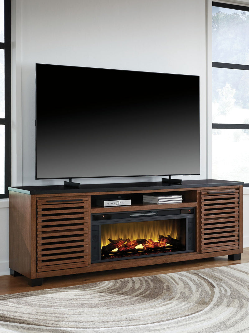 Kallari - TV Stand With Fireplace Option - JaxCo Furniture