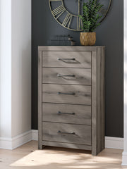 Graystorm - Brown Gray - Five Drawer Chest - JaxCo Furniture