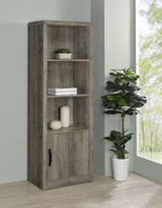Burke - 3-Shelf Engineered Wood Media Tower - Gray Driftwood - JaxCo Furniture