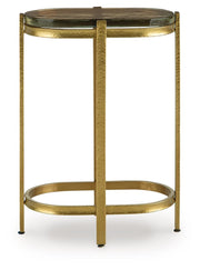 Porterville - Gold Finish - Accent Table - JaxCo Furniture