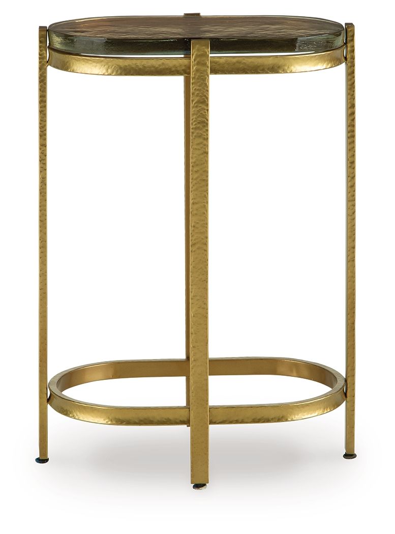 Porterville - Gold Finish - Accent Table - JaxCo Furniture