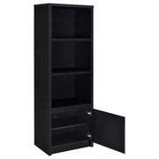 Winfield - 3-Sheld Media Tower Entertainment Pier - Black - JaxCo Furniture