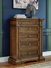 Frantanna - Five Drawer Chest - Brown - JaxCo Furniture