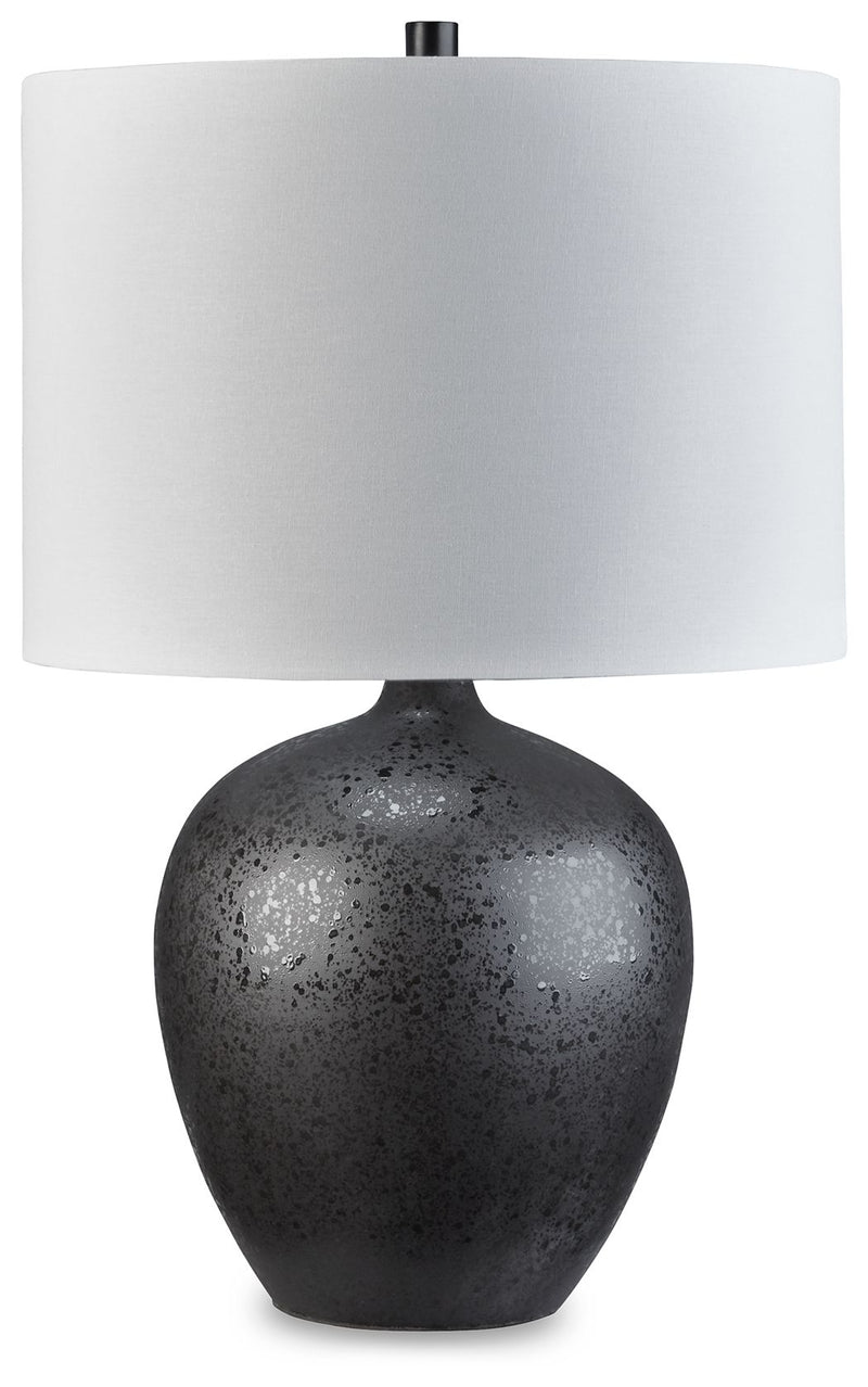 Ladstow - Black - Ceramic Table Lamp - JaxCo Furniture