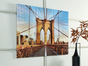 Shayward - Blue / Amber - Wall Art - JaxCo Furniture