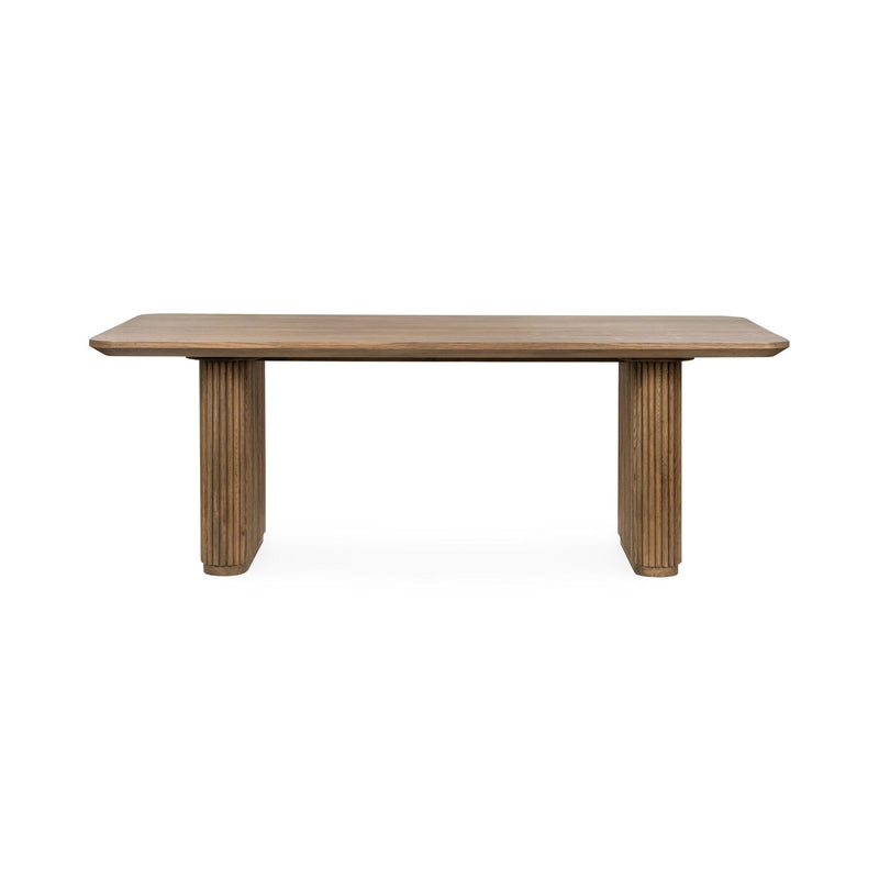 Vander - Oak Wood 84" Dining Table - JaxCo Furniture