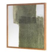 Brush - Framed Painting - White / Green - JaxCo Furniture